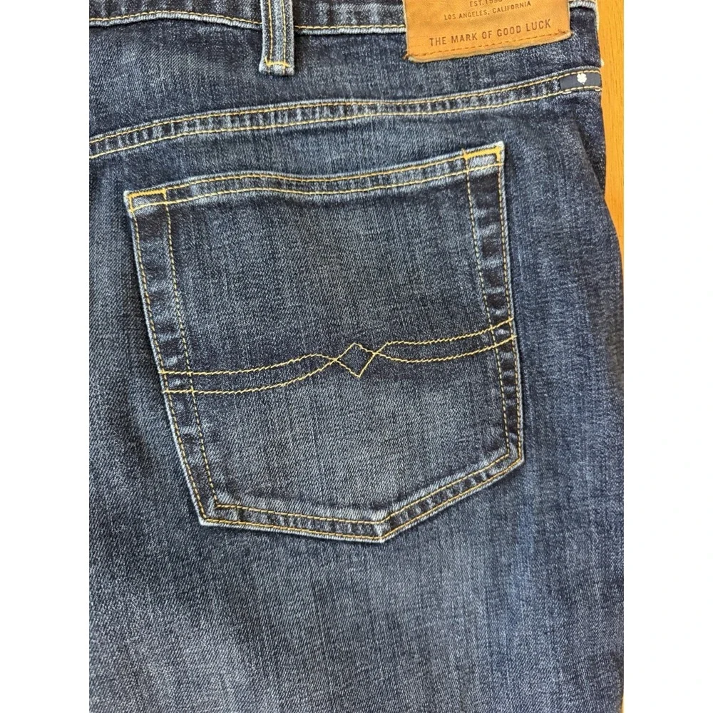Lucky Brand Men's Jeans 50x32 Athletic Fit Big & Tall Dark Wash Stretch Denim